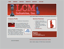Tablet Screenshot of lcmindustries.com